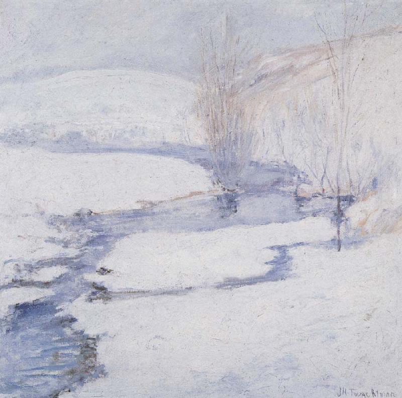 John Henry Twachtman Winter Scene oil painting image